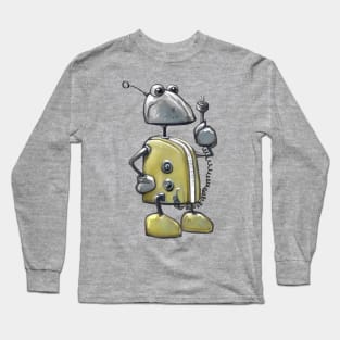 Little Yellow Robot Long Sleeve T-Shirt